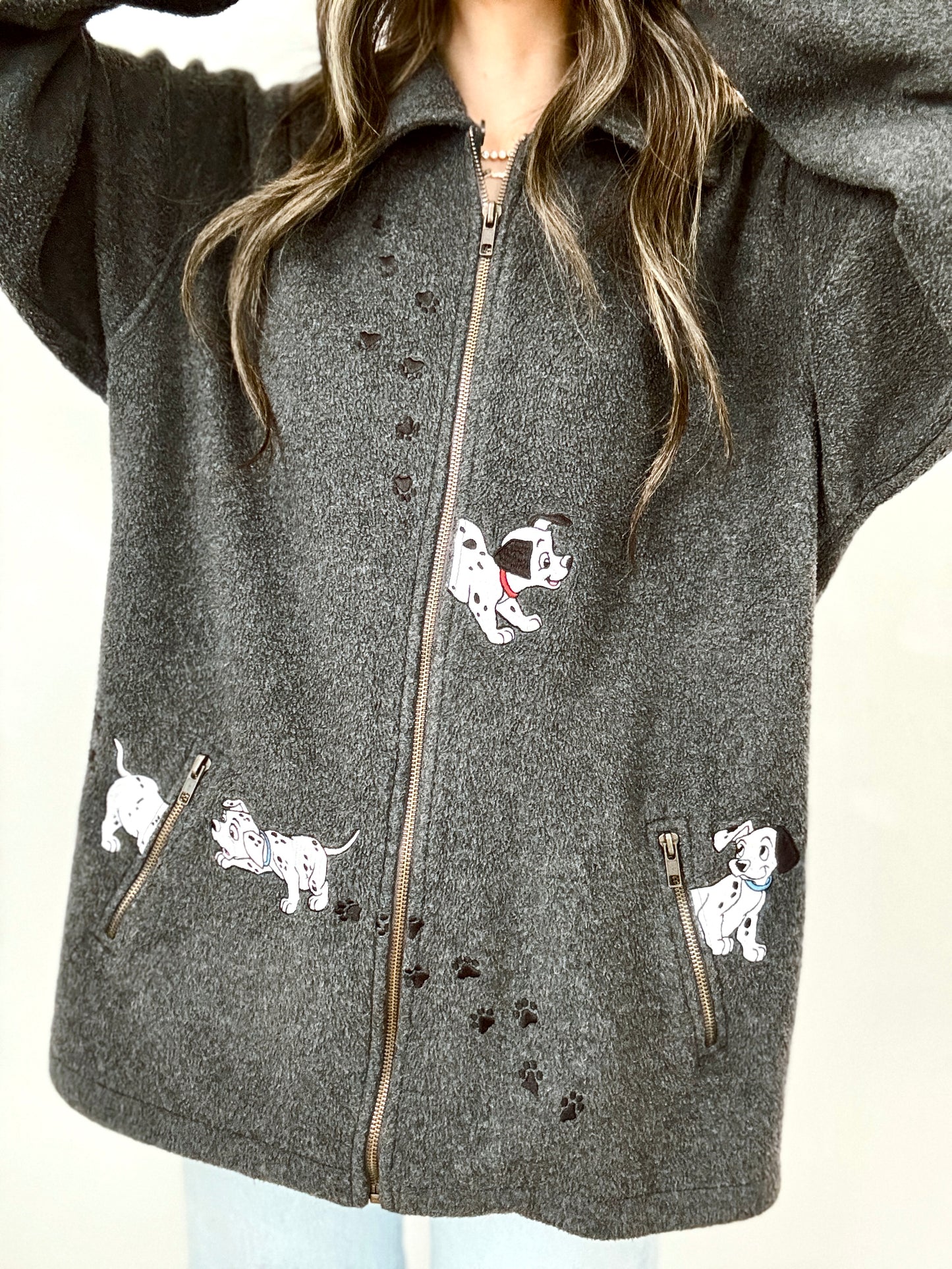 Dalmatians fleece jacket