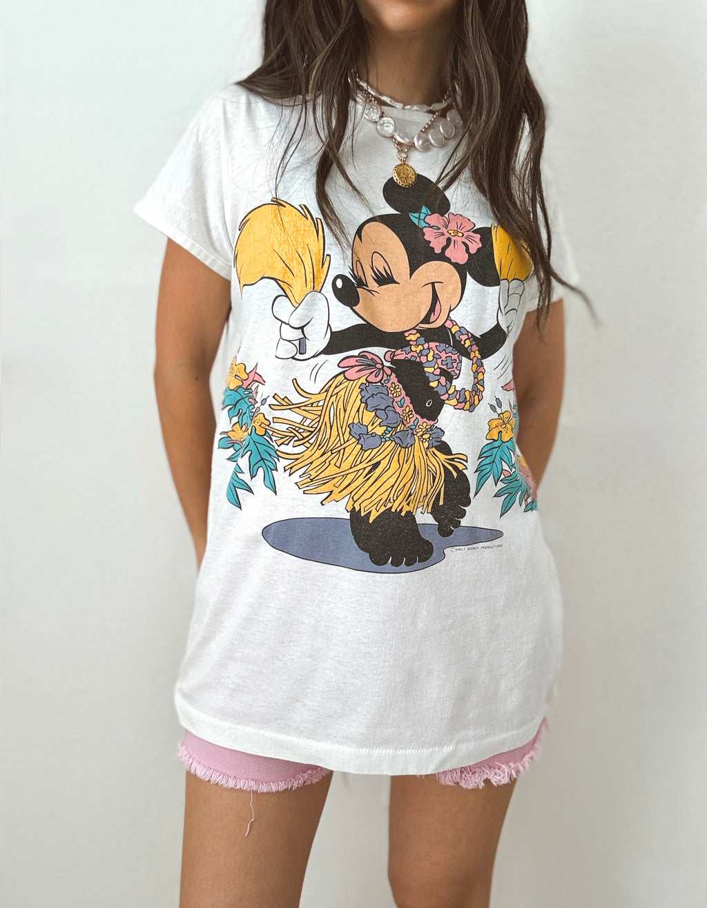 Hula Girl Minnie tee