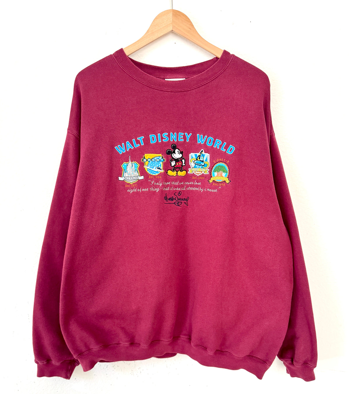 WDW 4 parks crewneck