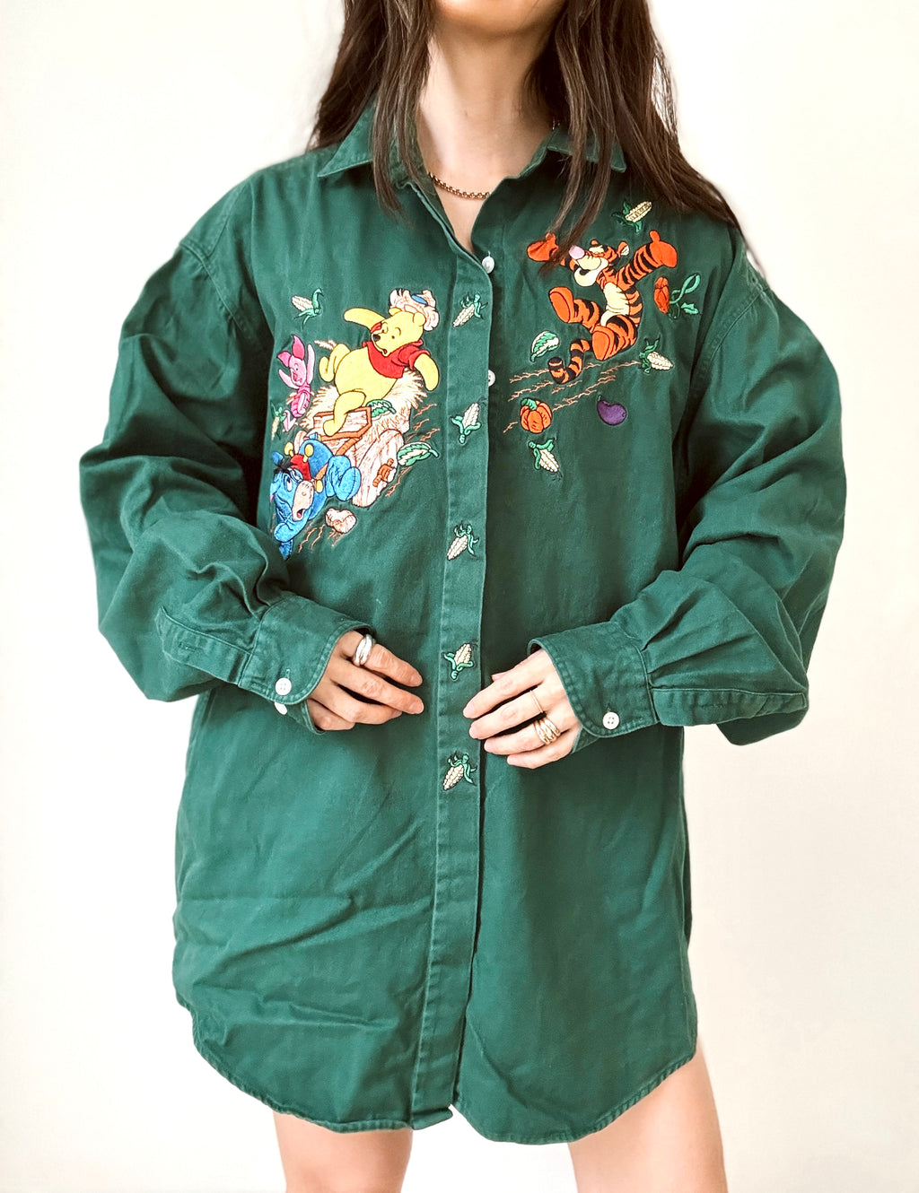 Pooh embroidered shirt