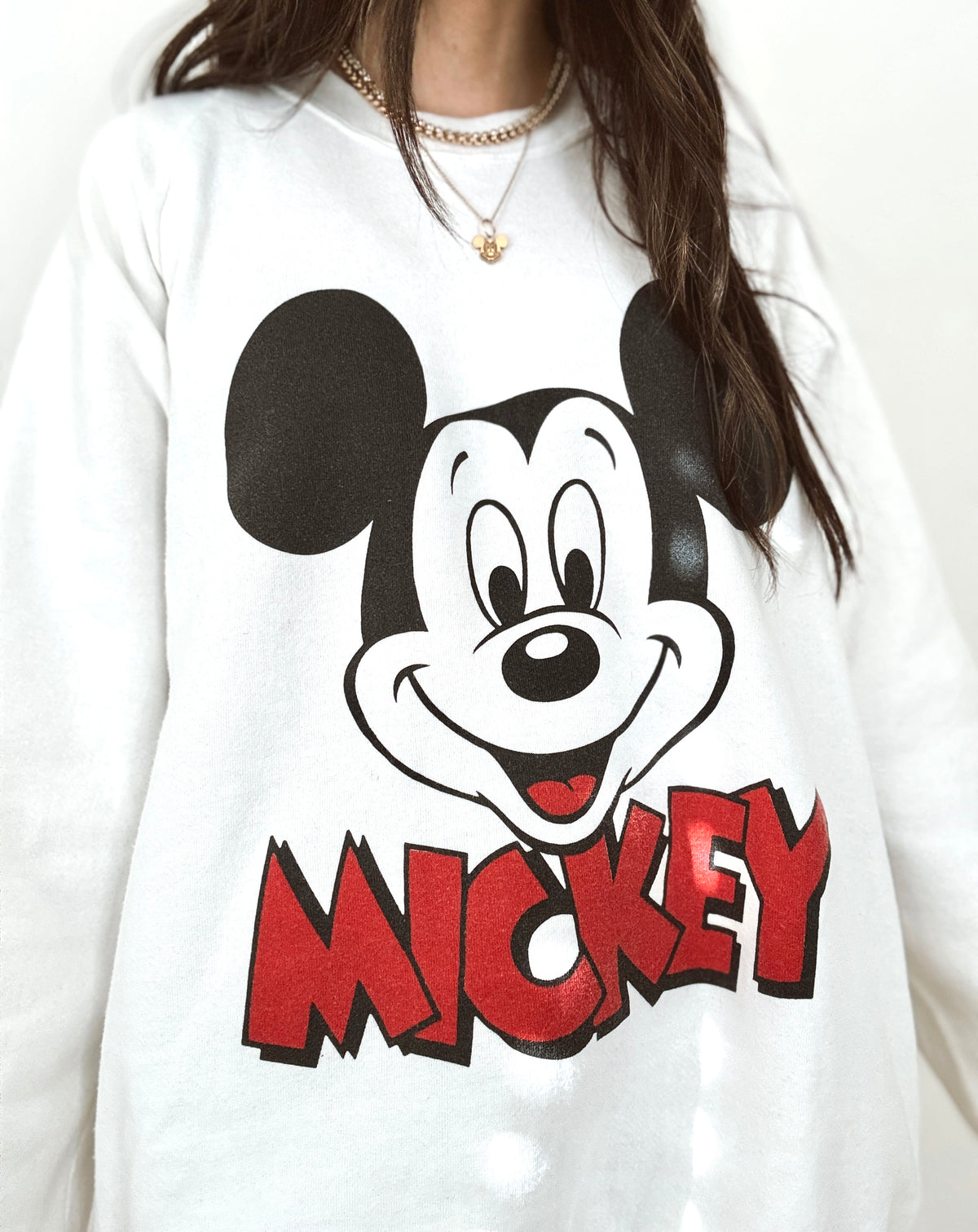 Mickey face crewneck