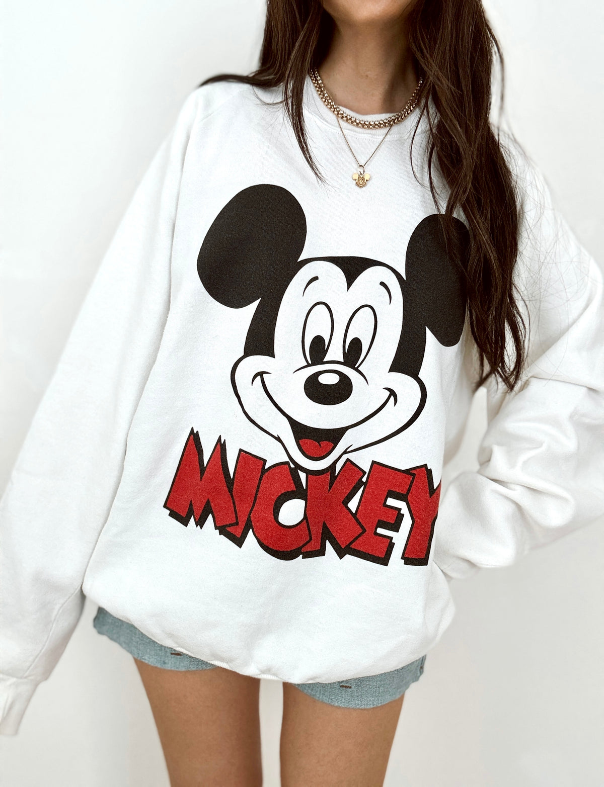 Mickey face crewneck