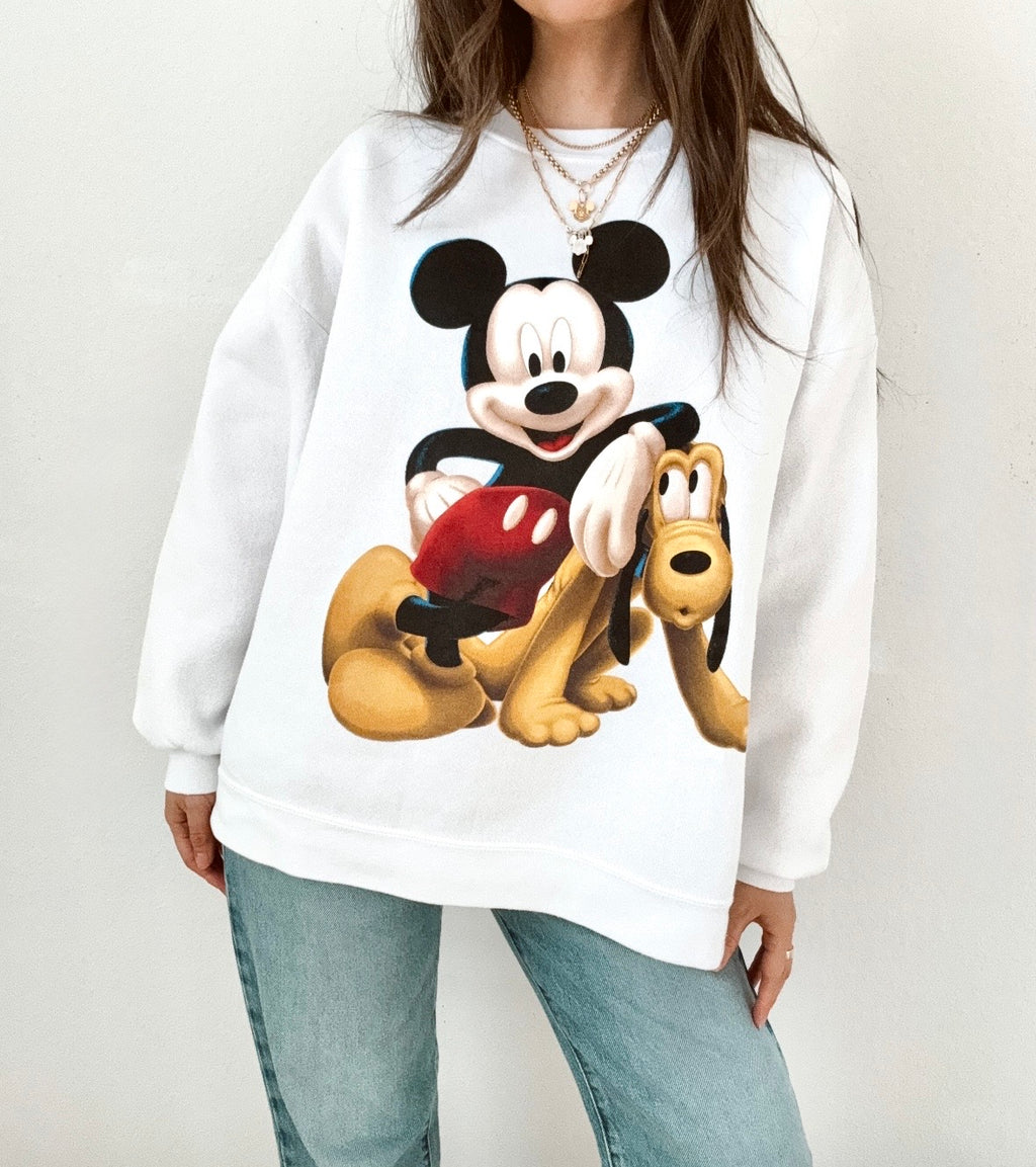 Mickey & Pluto crewneck