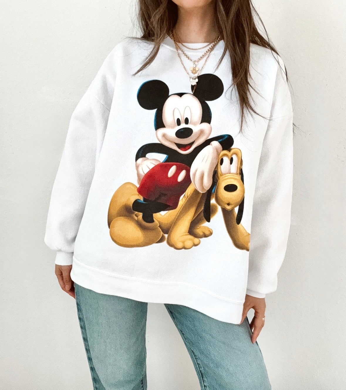 Mickey & Pluto crewneck