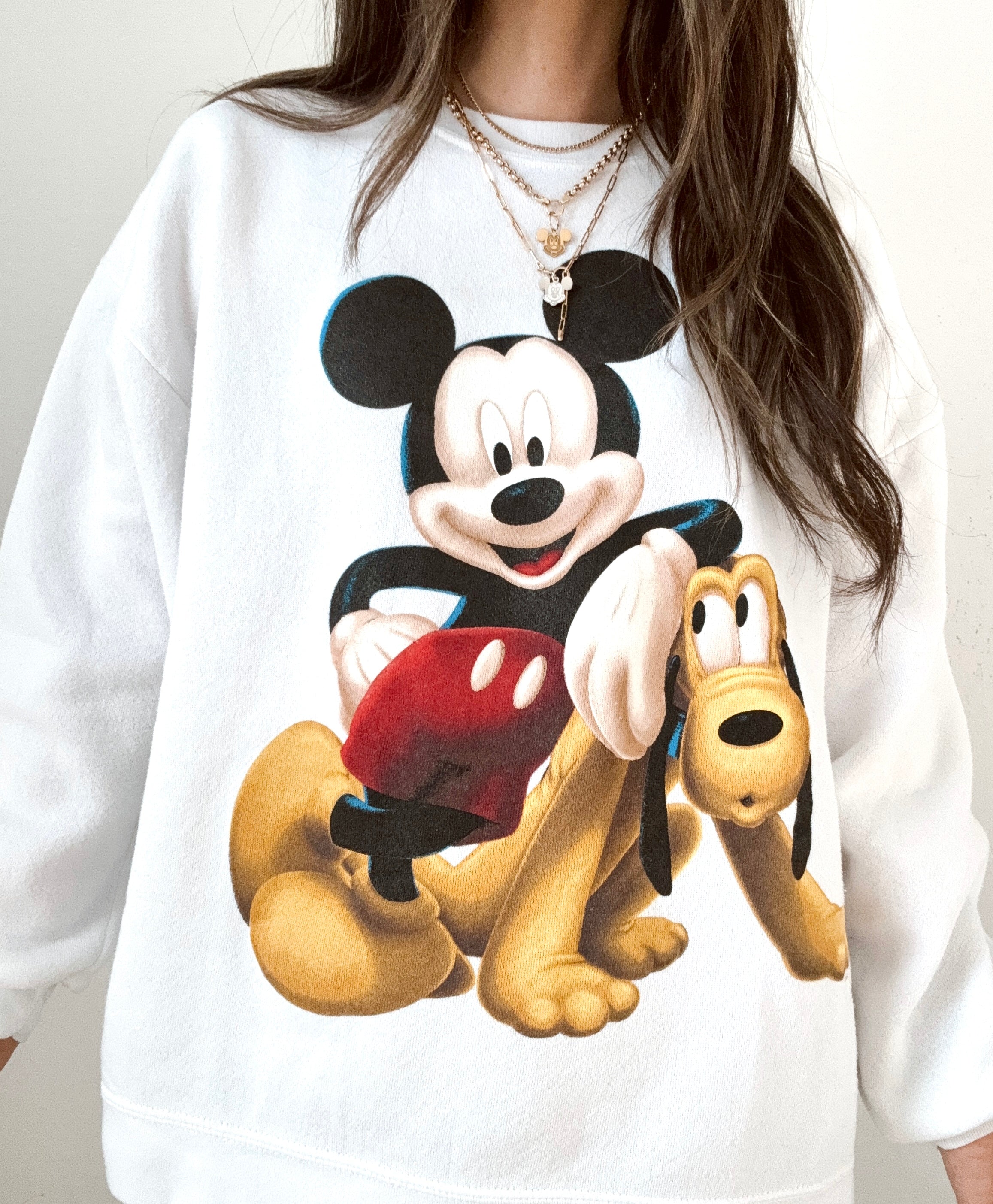 Mickey & Pluto crewneck