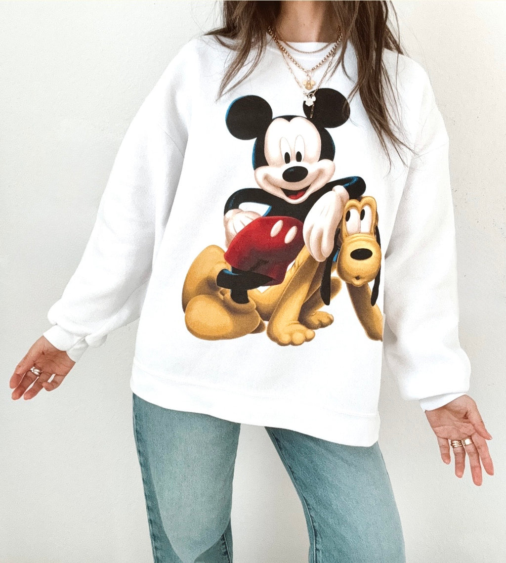 Mickey & Pluto crewneck