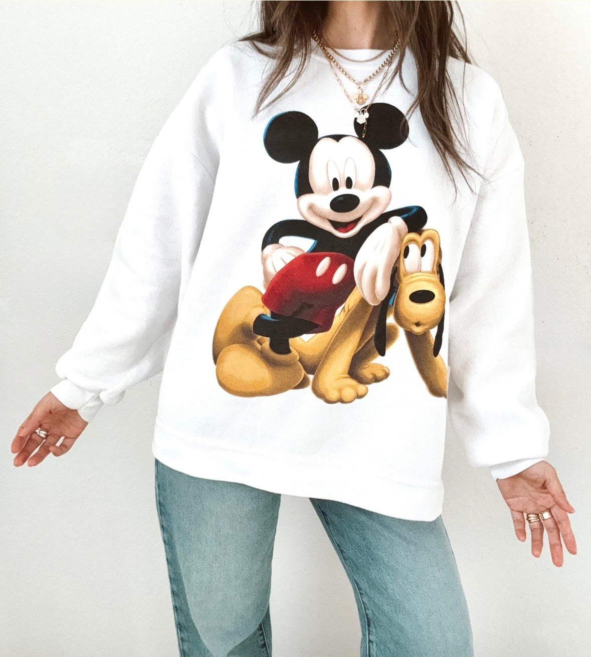 Mickey & Pluto crewneck