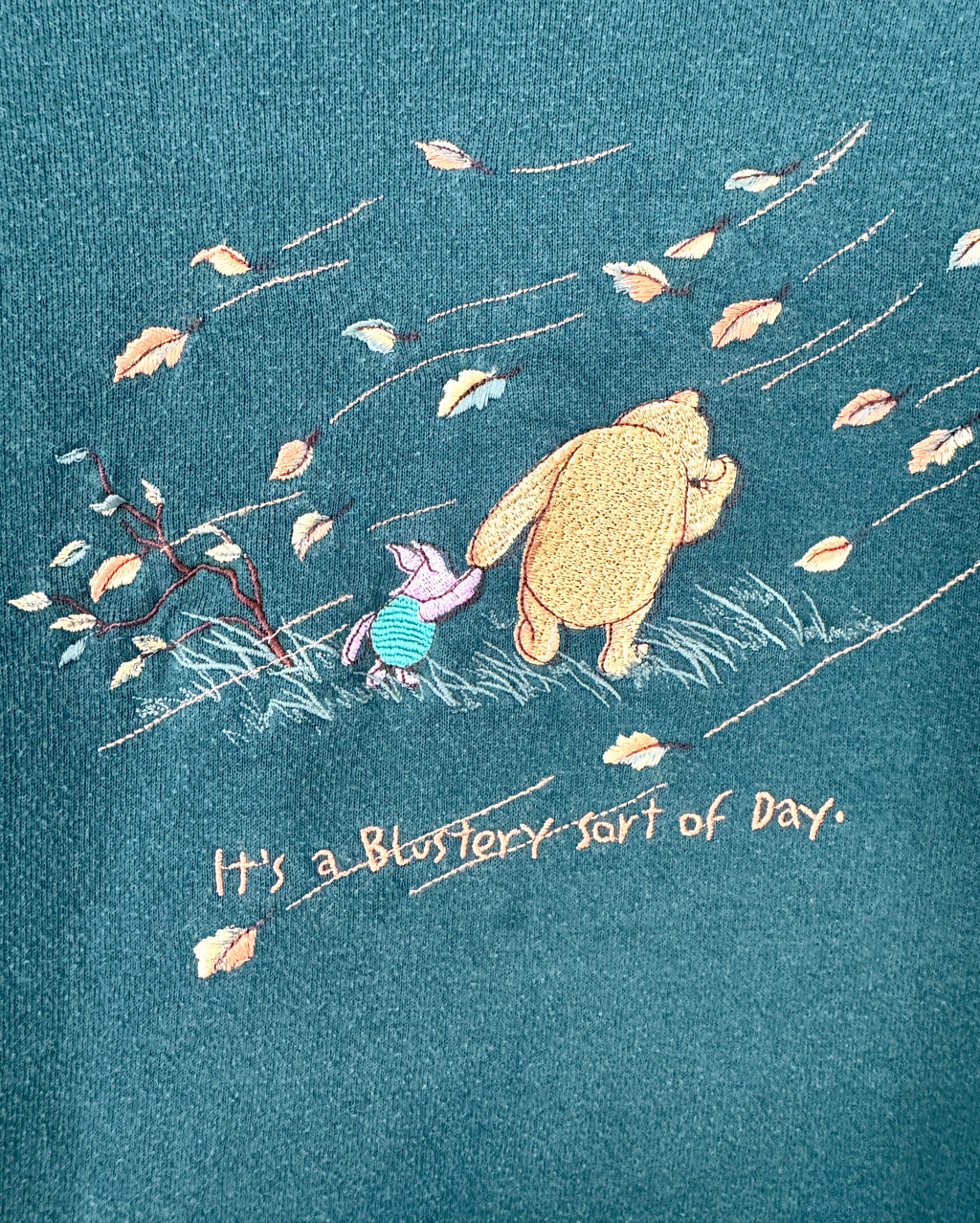 Classic Pooh & Piglet blustery day crewneck