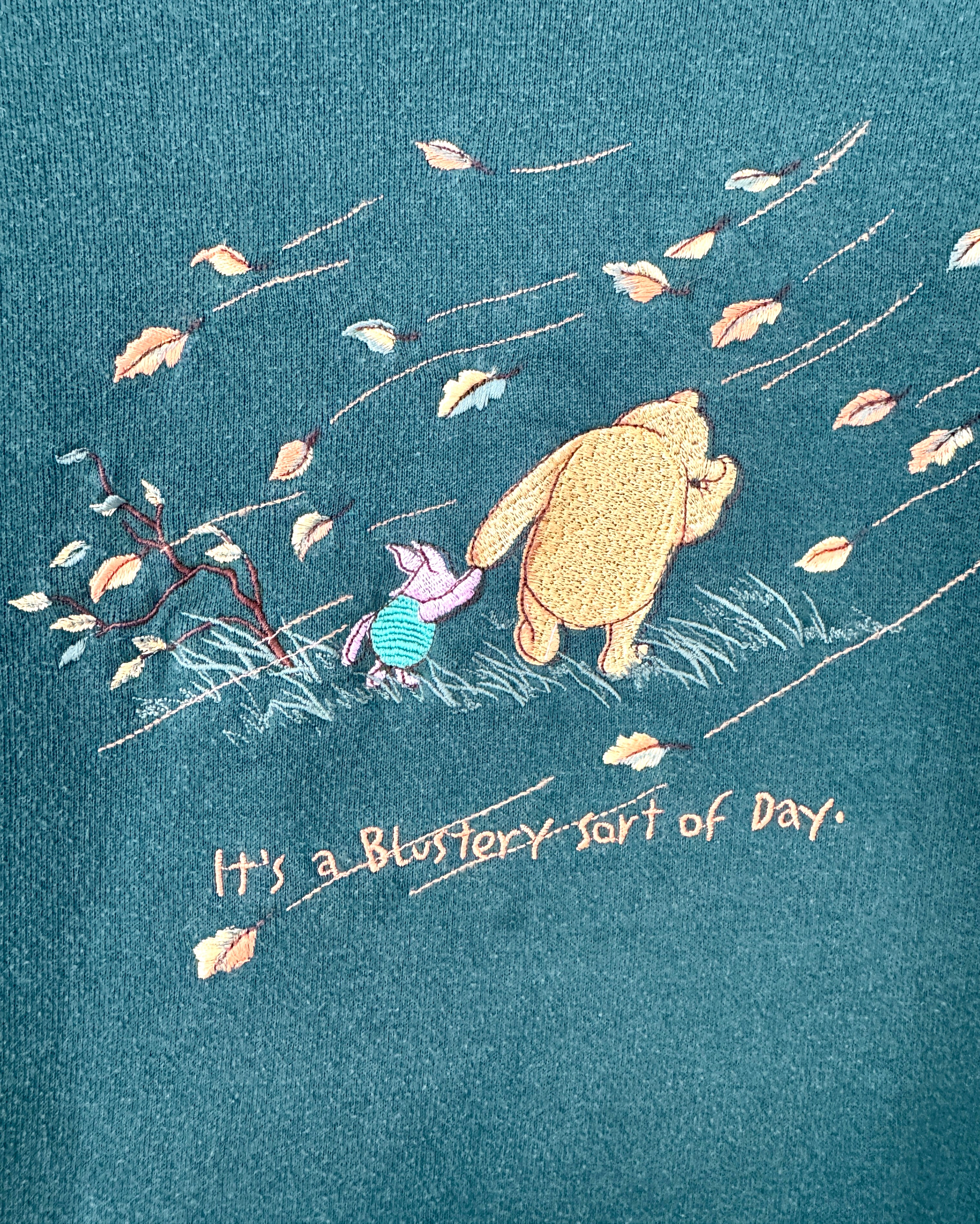 Classic Pooh & Piglet blustery day crewneck