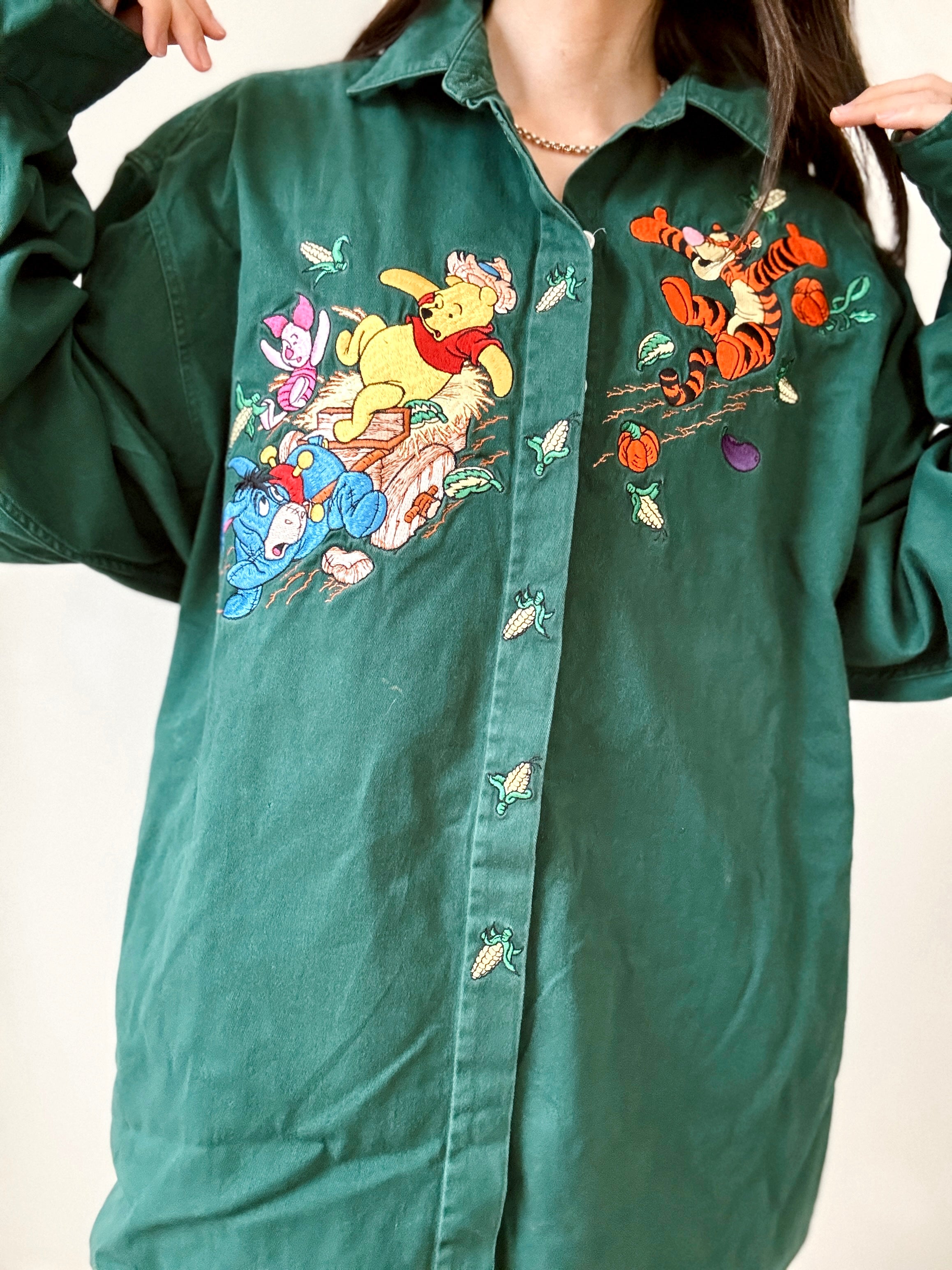 Pooh embroidered shirt