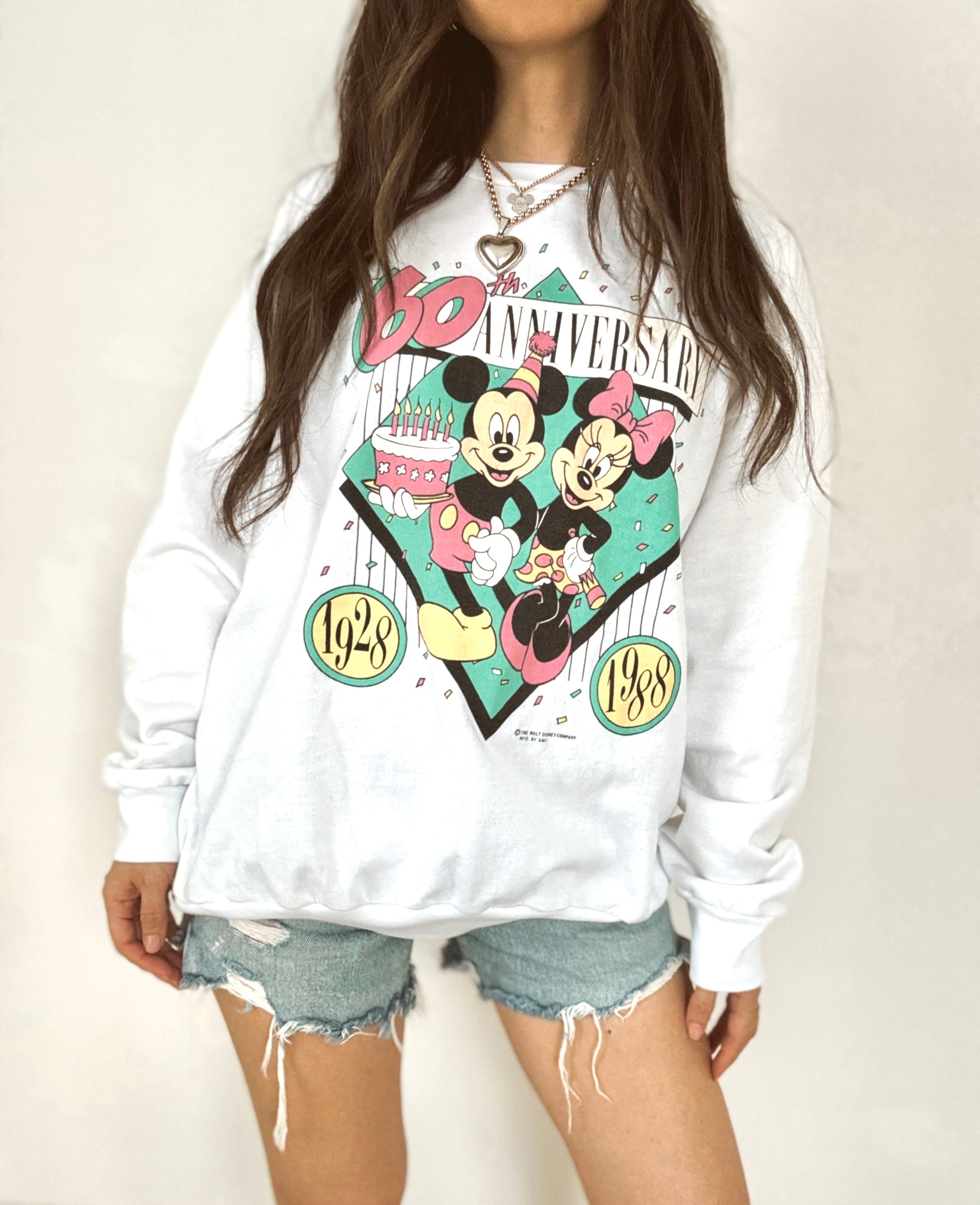 Mickey Minnie anniversary crewneck