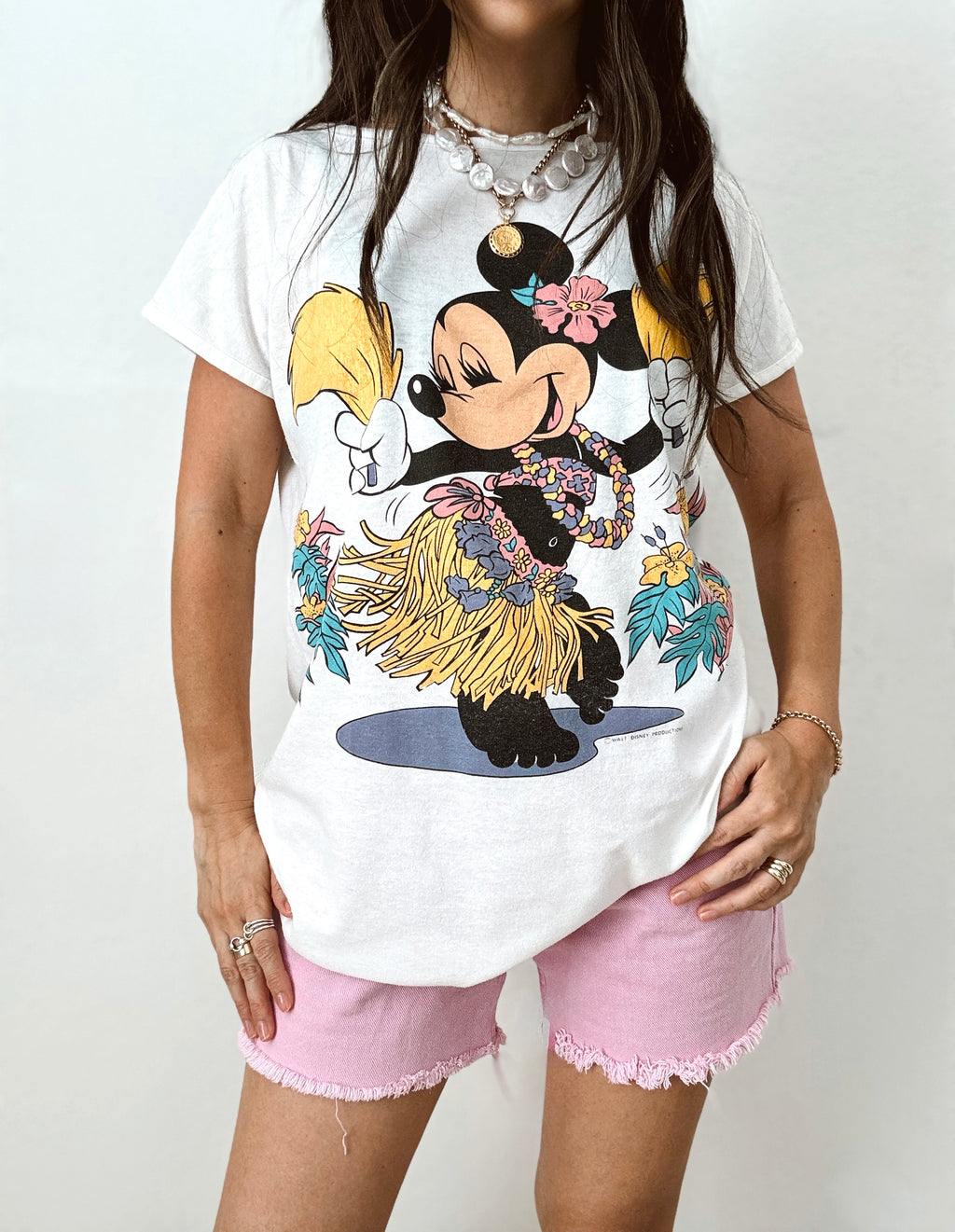 Hula Girl Minnie tee