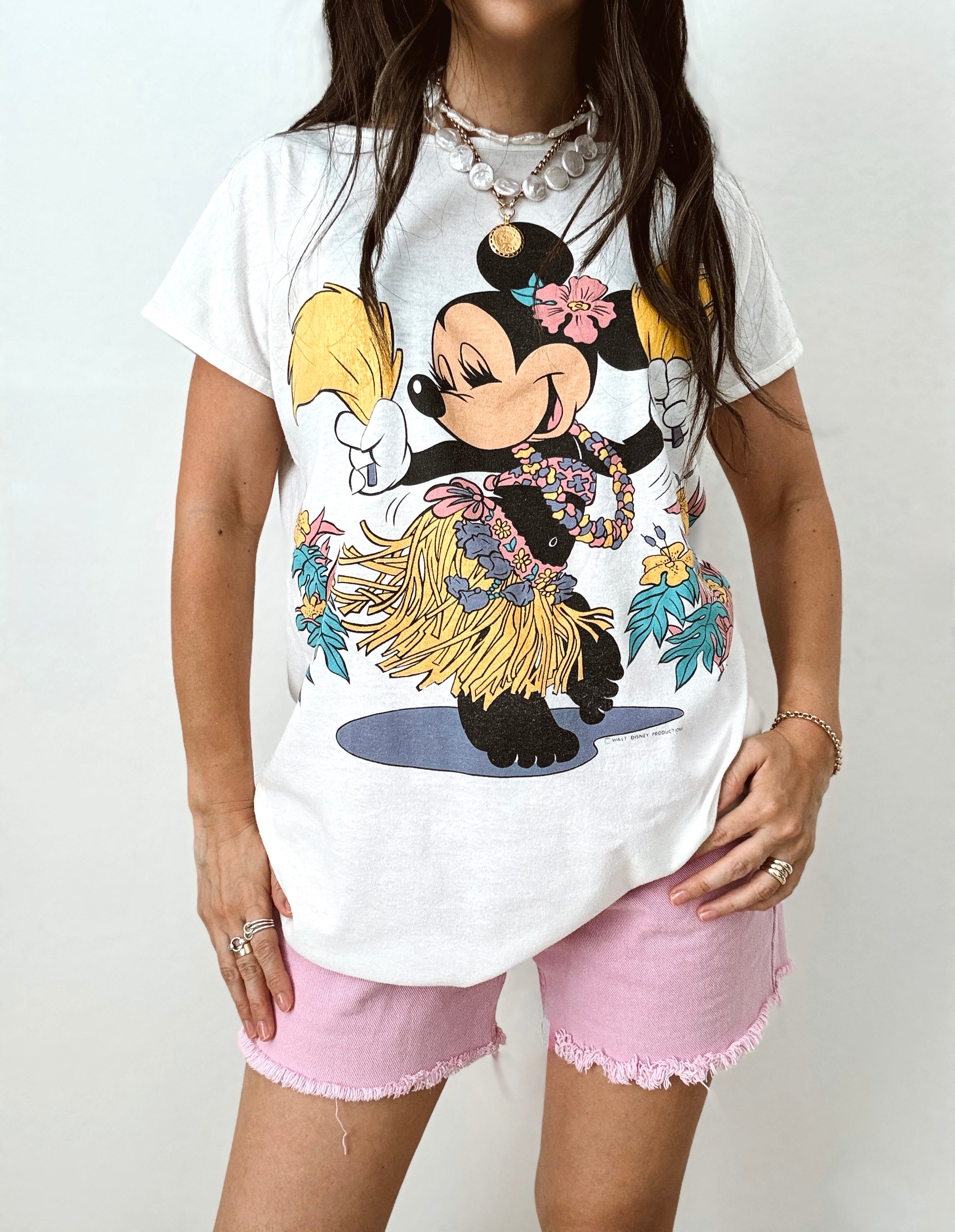 Hula Girl Minnie tee