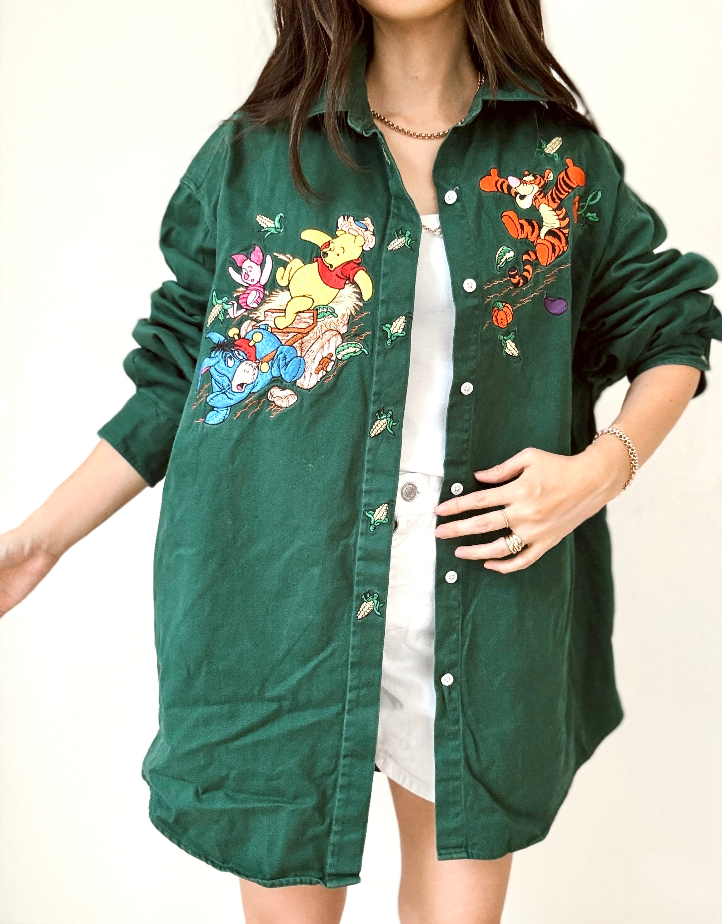 Pooh embroidered shirt