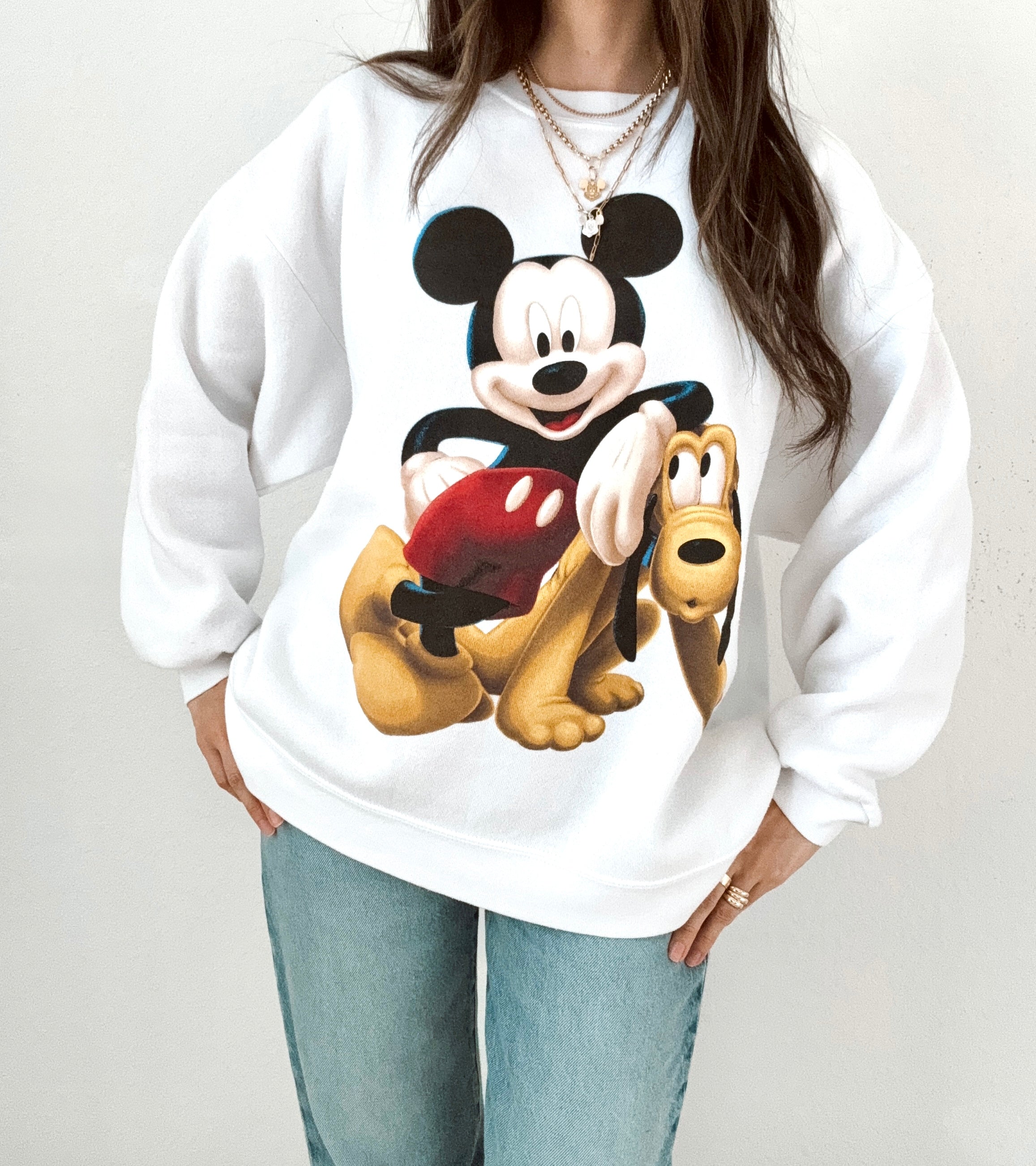 Mickey & Pluto crewneck