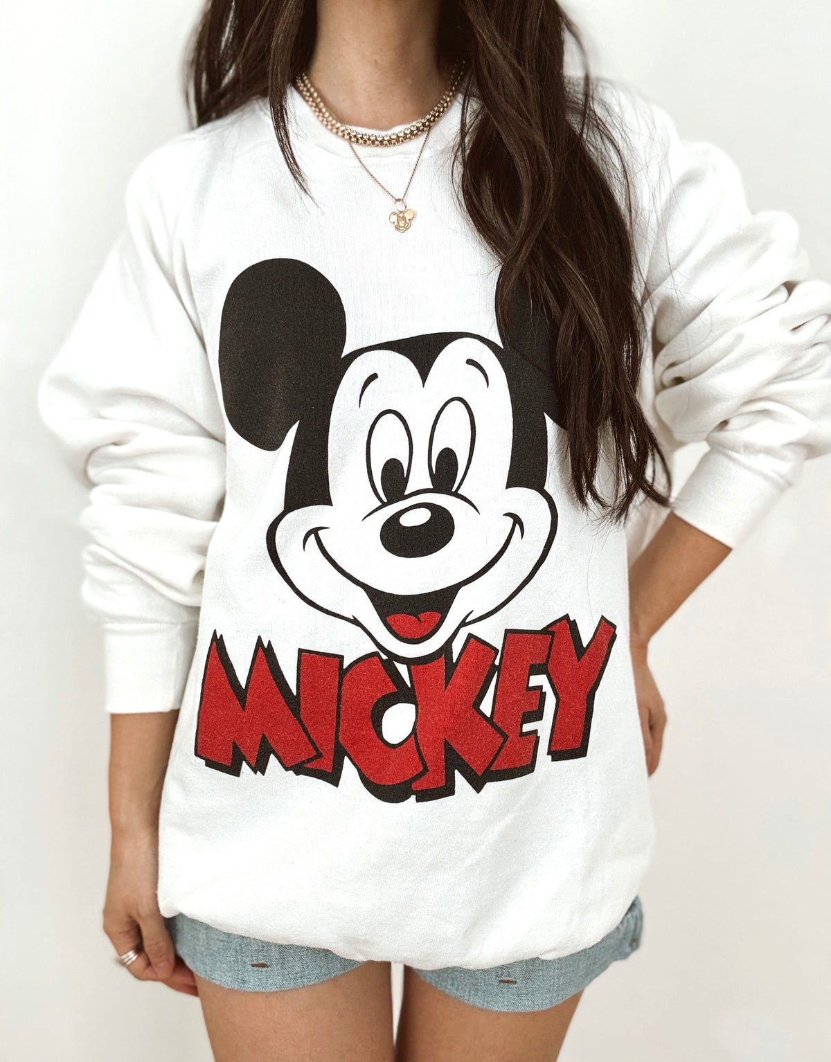 Mickey face crewneck
