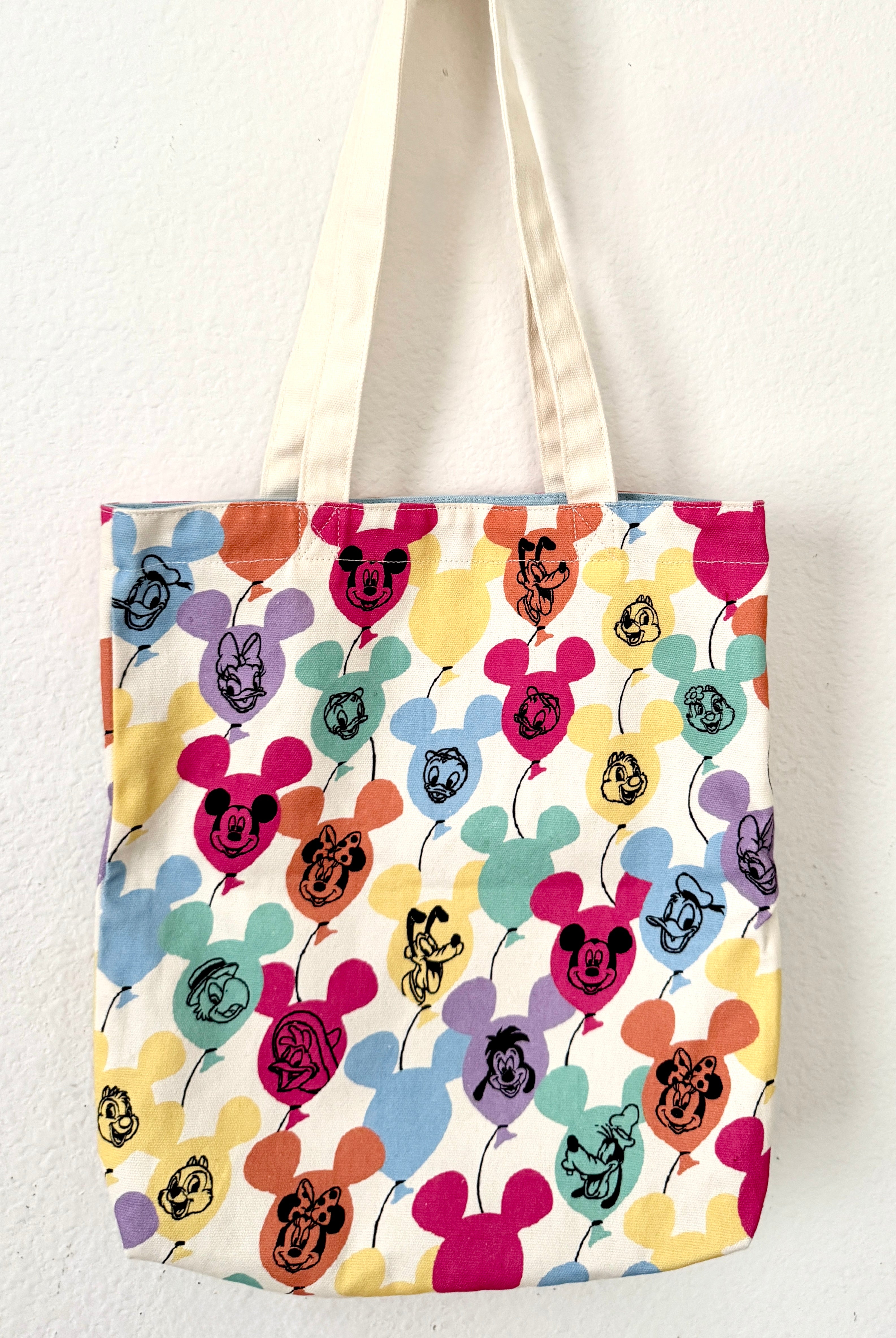 Balloon print tote