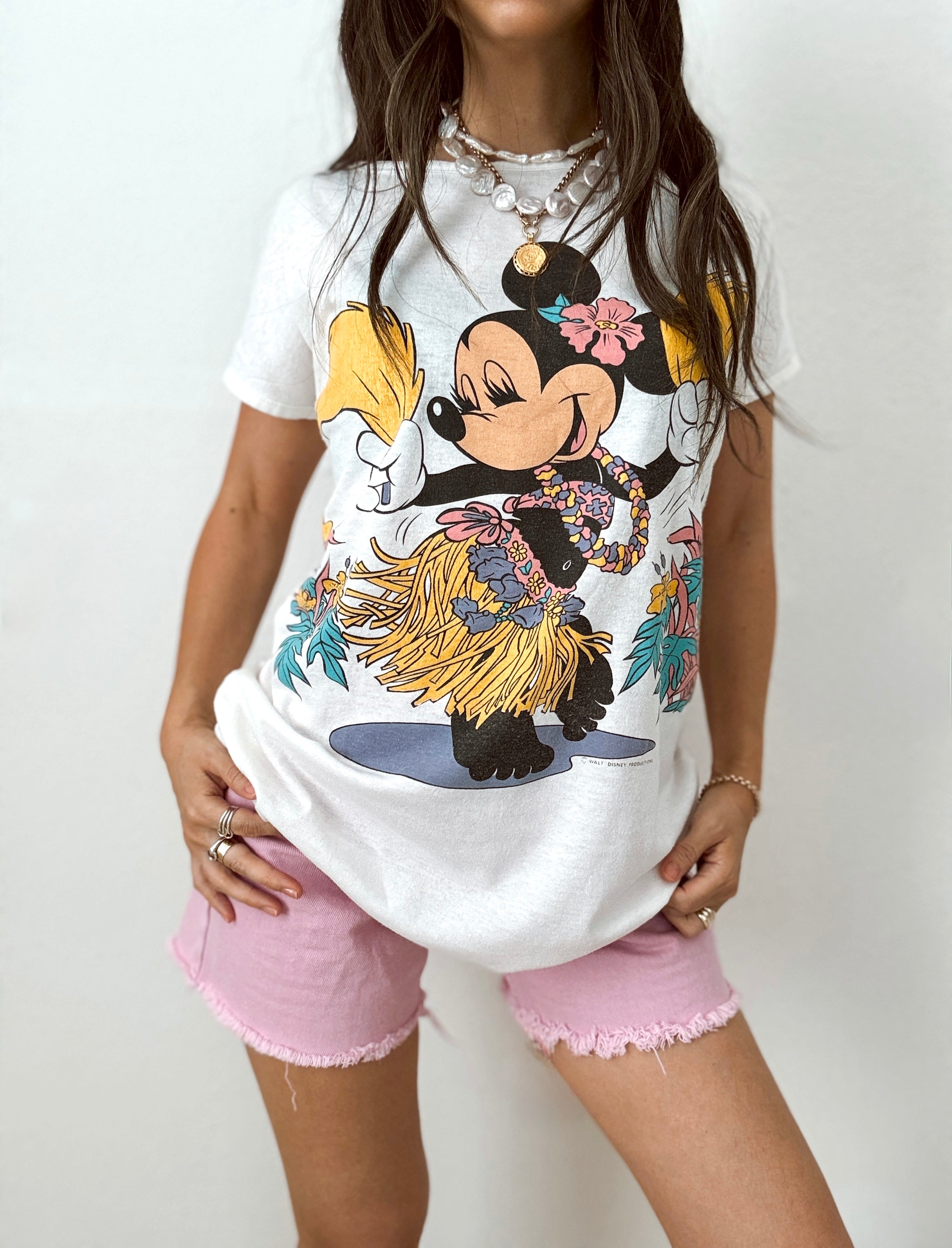Hula Girl Minnie tee