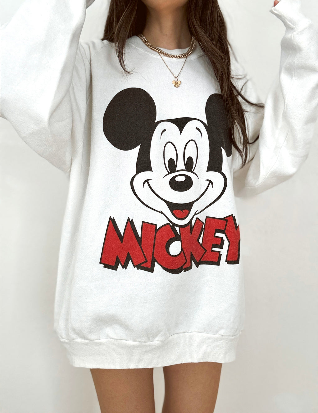 Mickey face crewneck