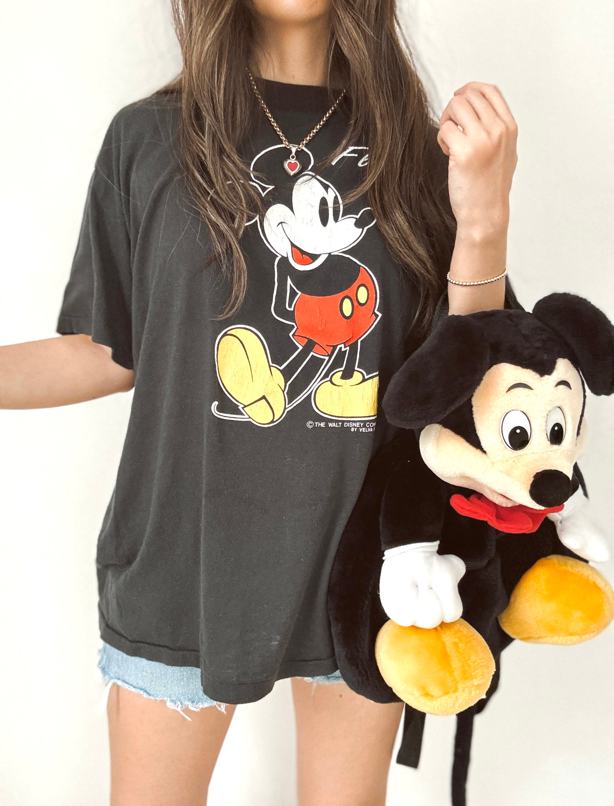 Mickey plushie backpack