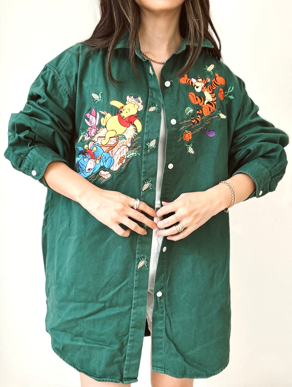 Pooh embroidered shirt