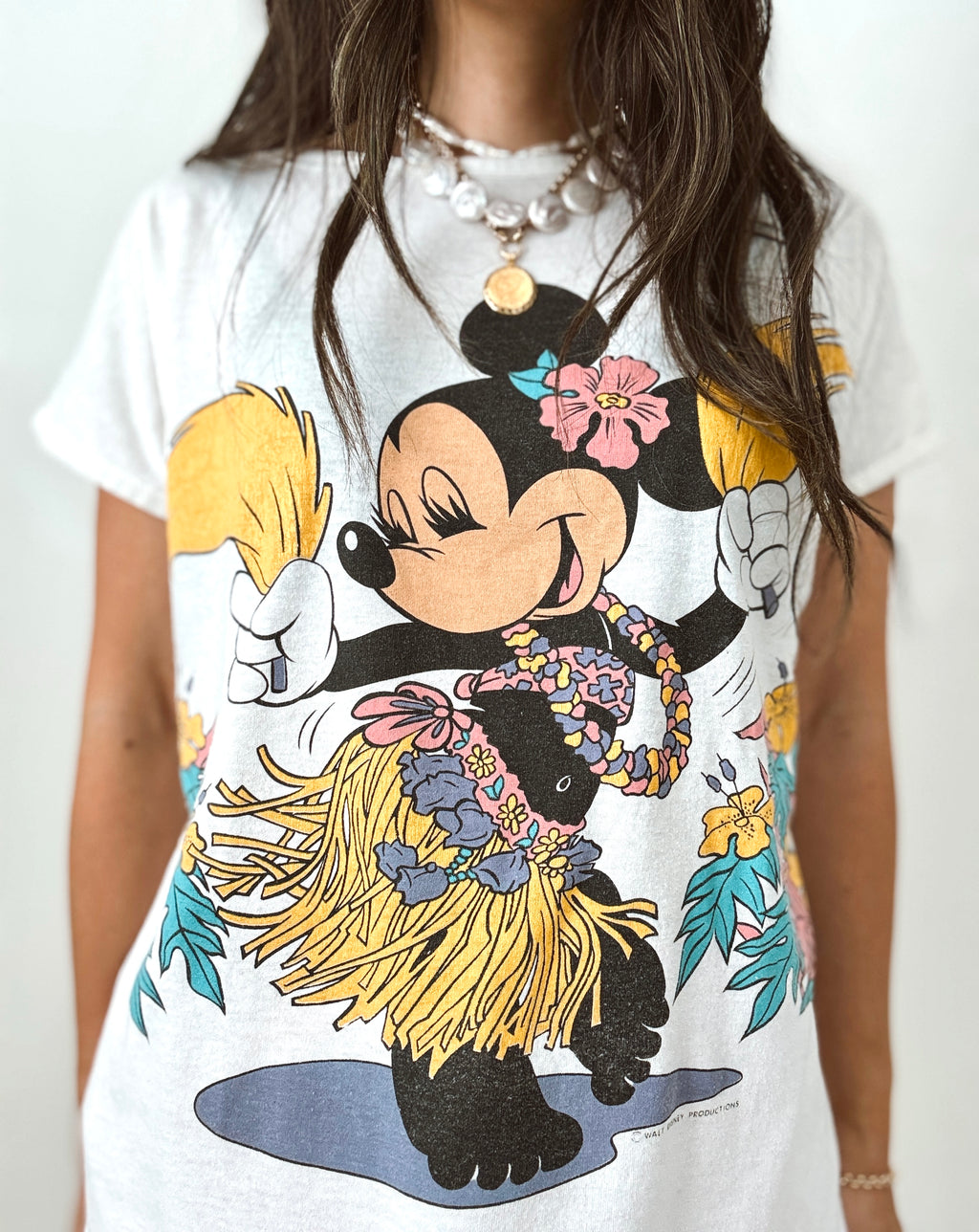 Hula Girl Minnie tee