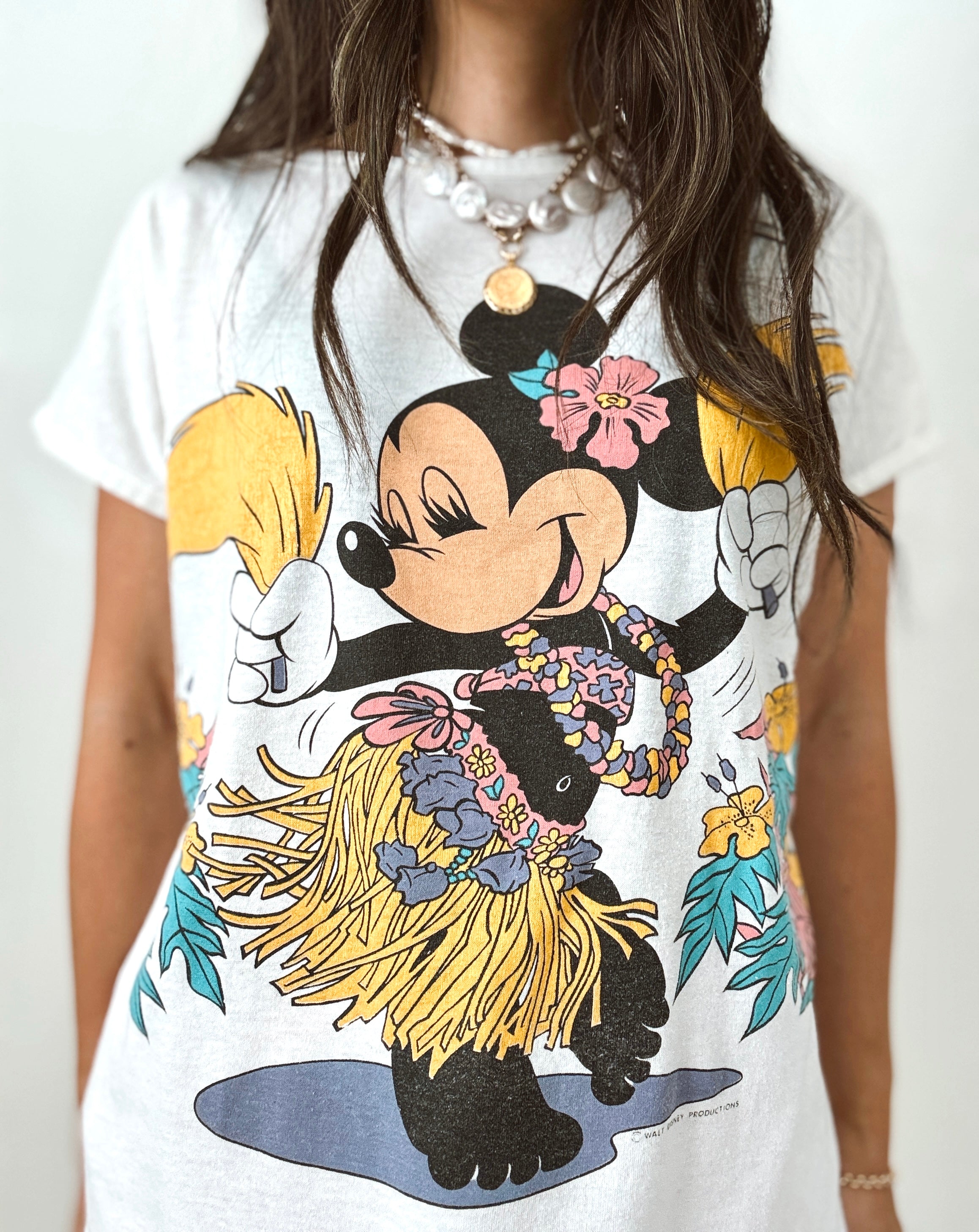 Hula Girl Minnie tee