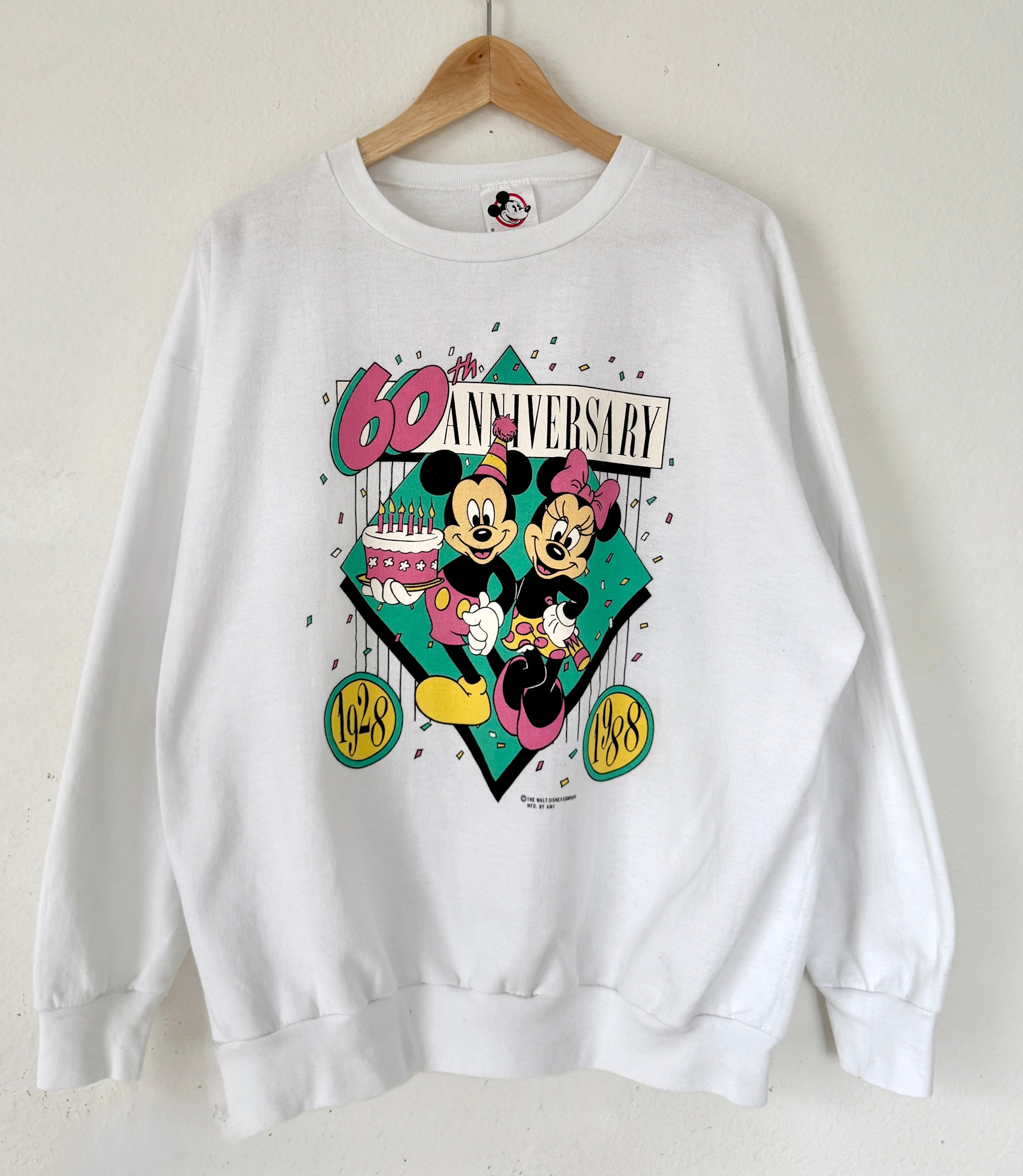 Mickey Minnie anniversary crewneck