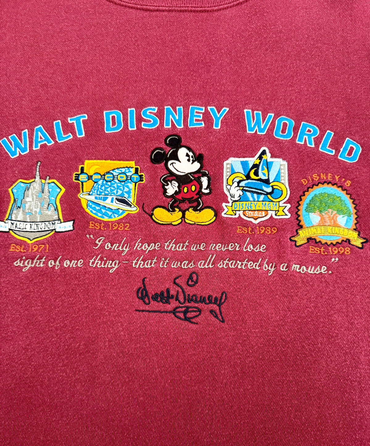 WDW 4 parks crewneck