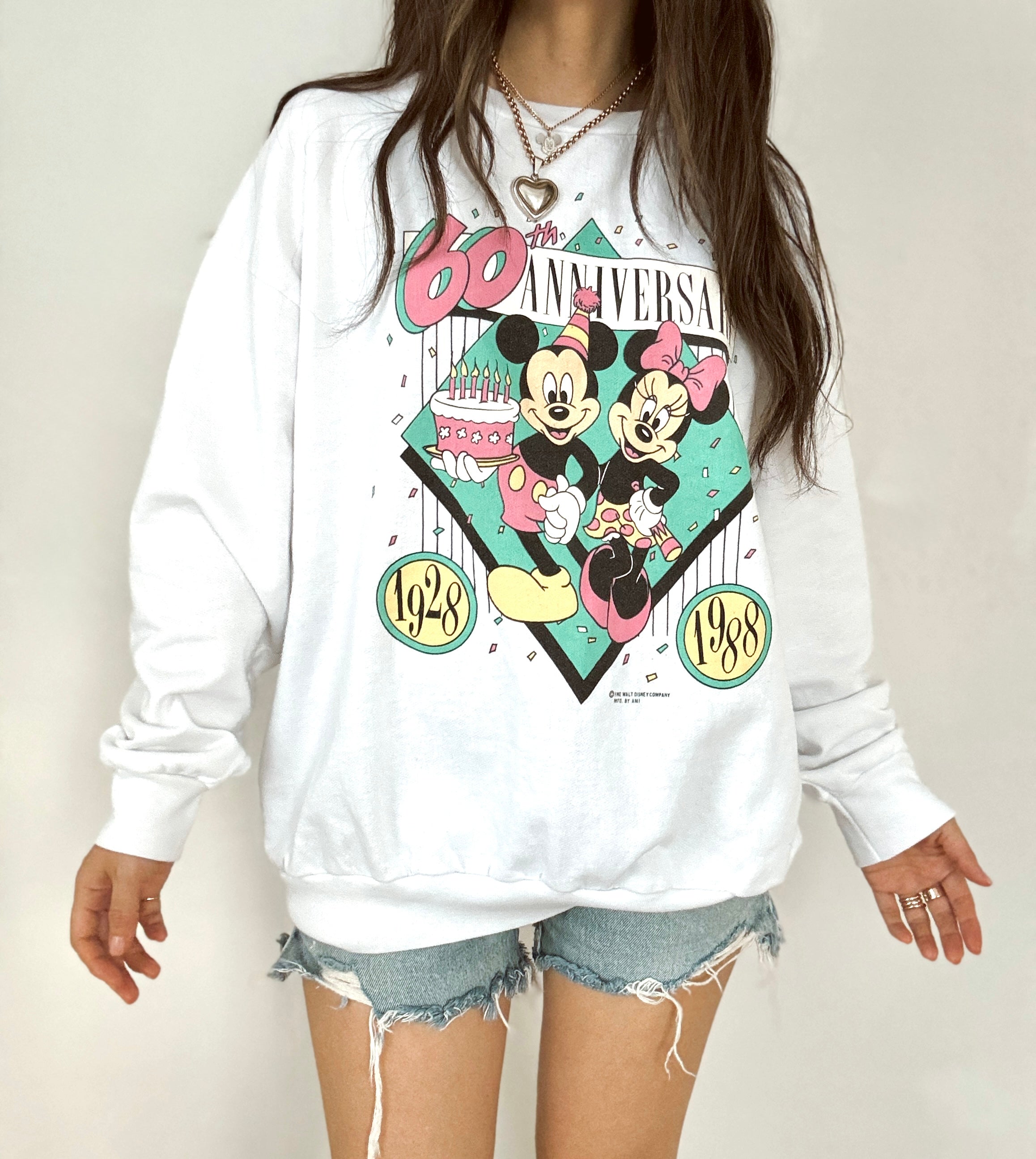 Mickey Minnie anniversary crewneck