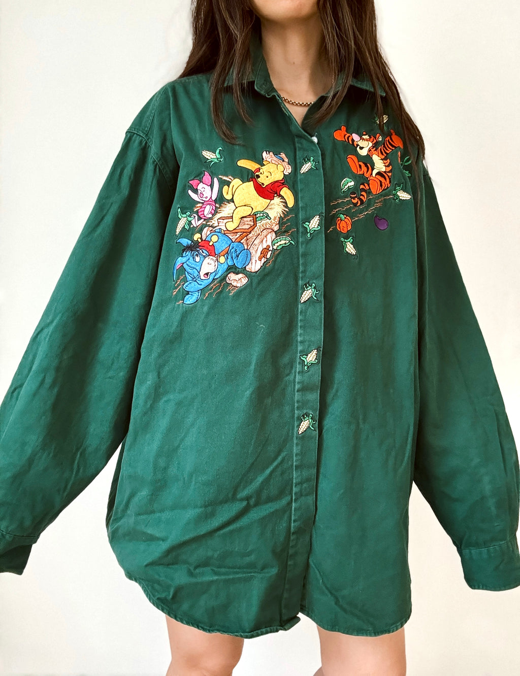Pooh embroidered shirt