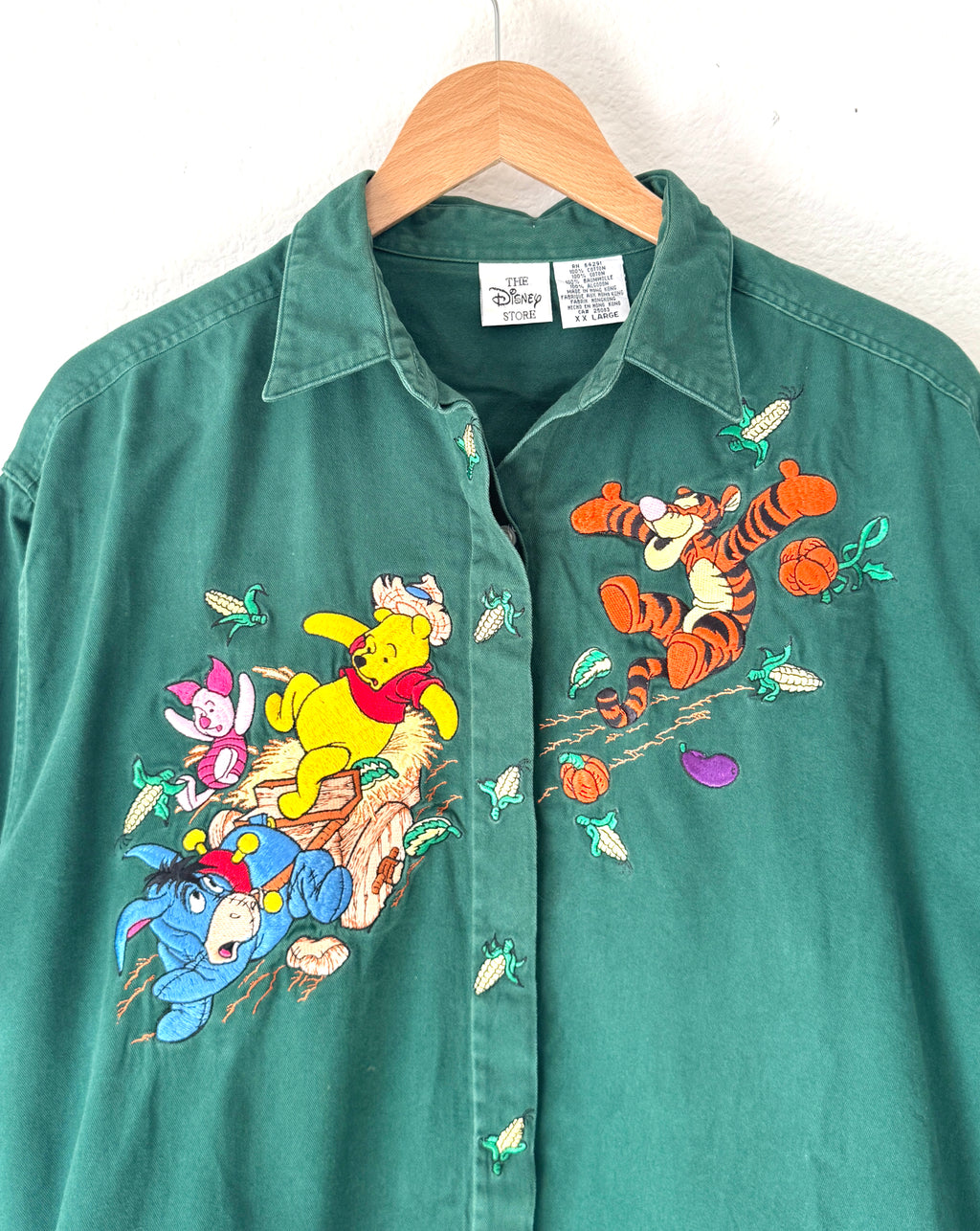 Pooh embroidered shirt