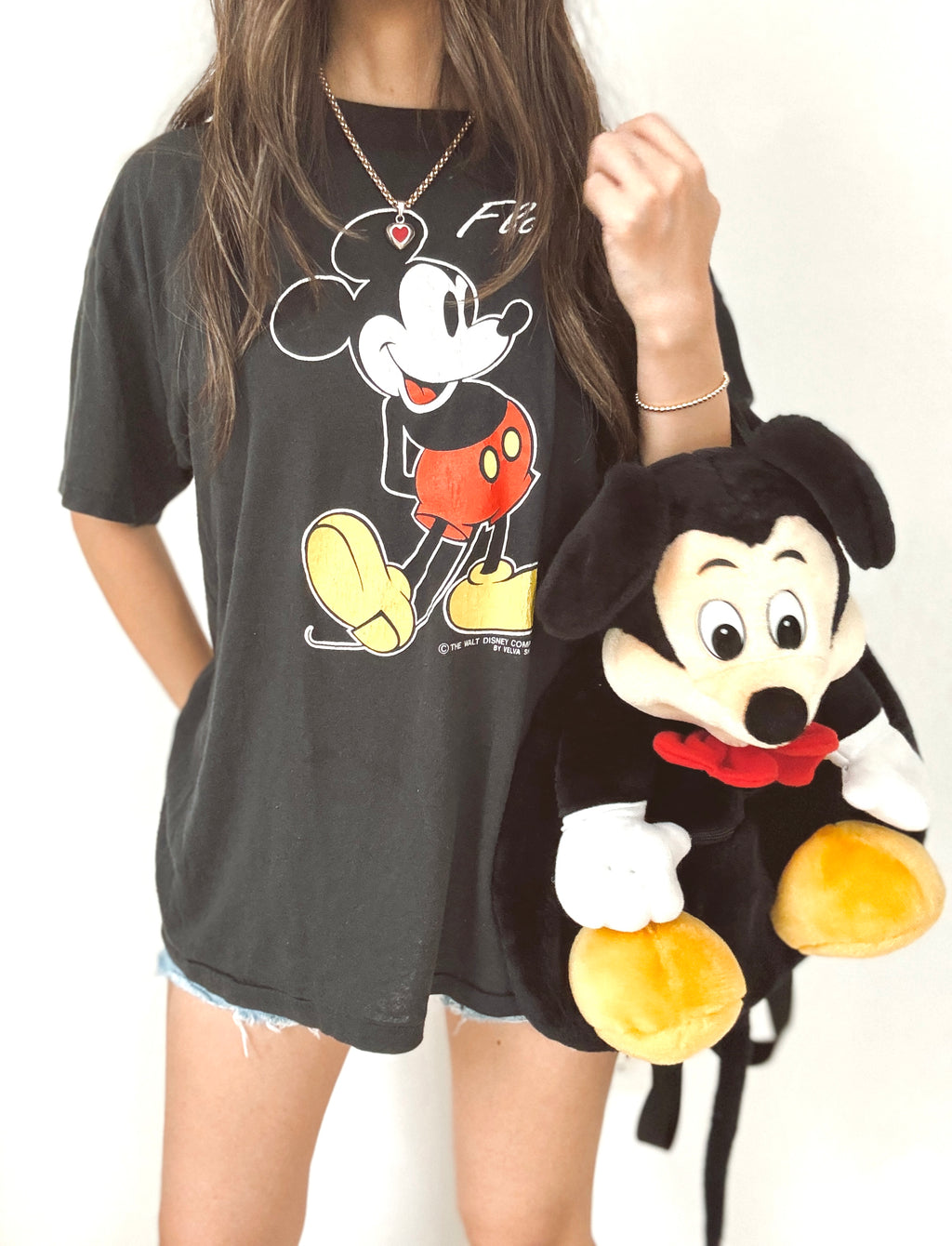 Mickey plushie backpack