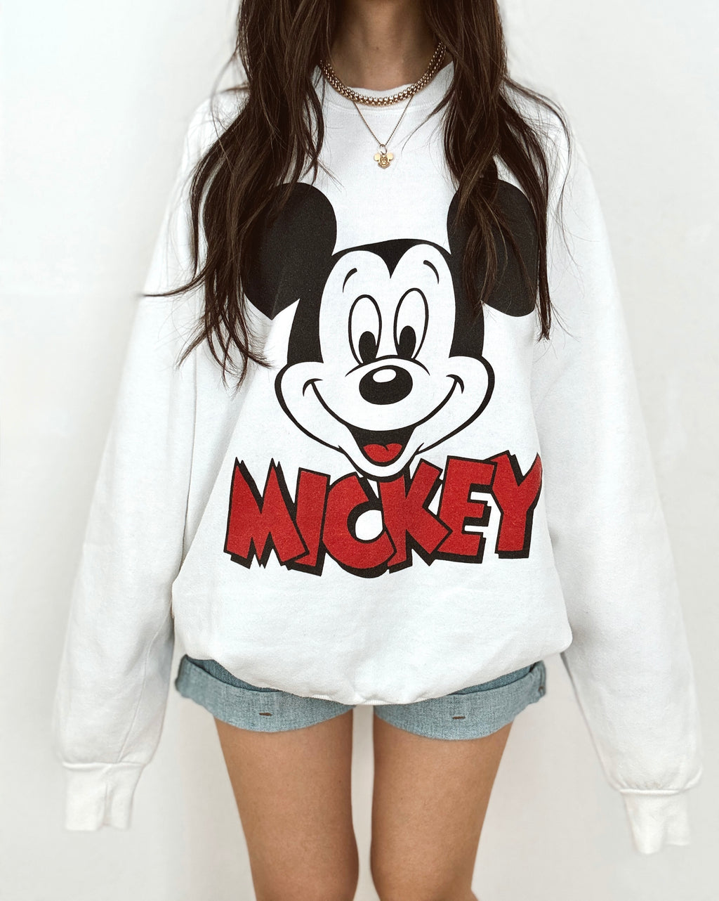 Mickey face crewneck