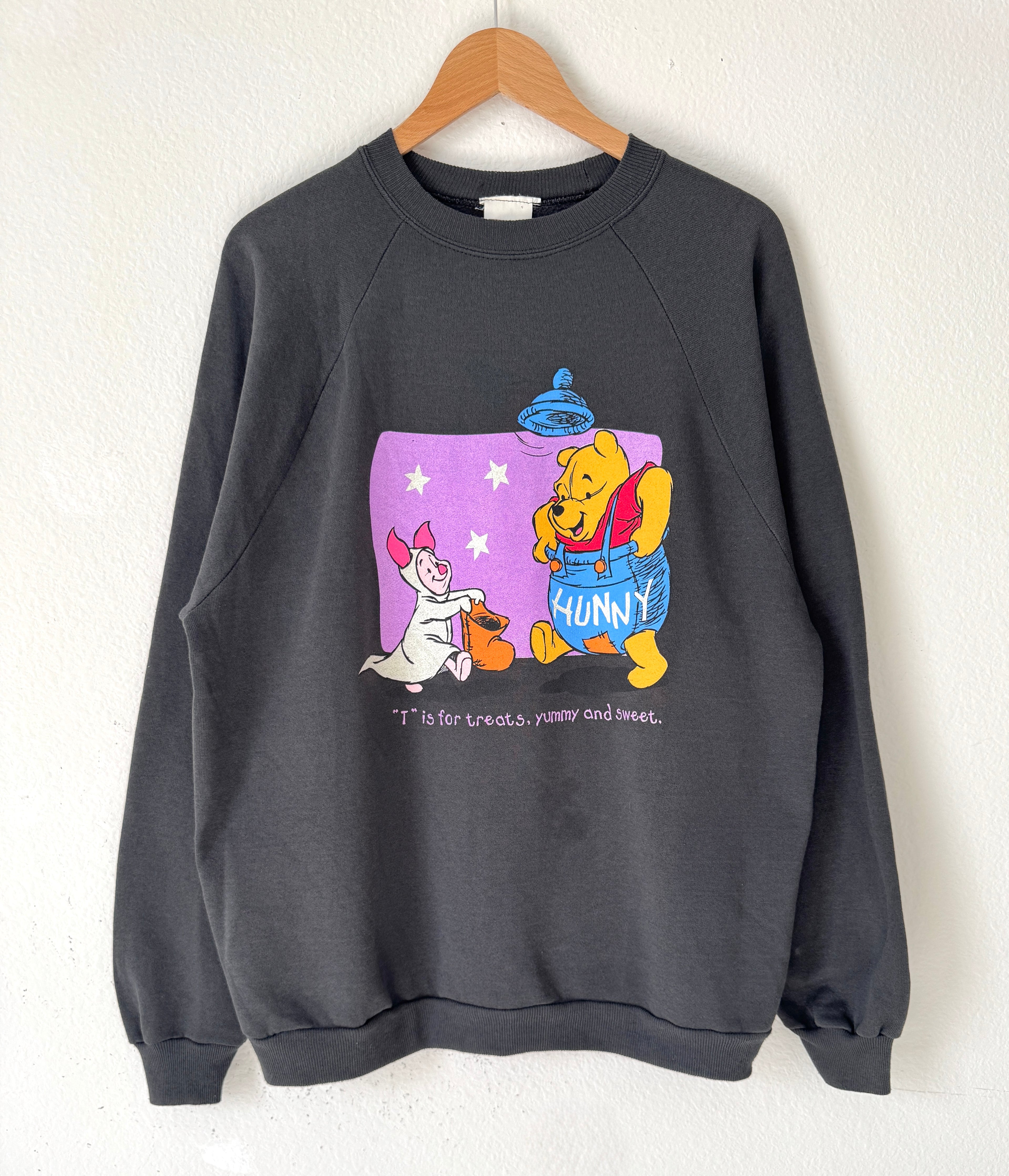 Pooh & Piglet Halloween treats crewneck