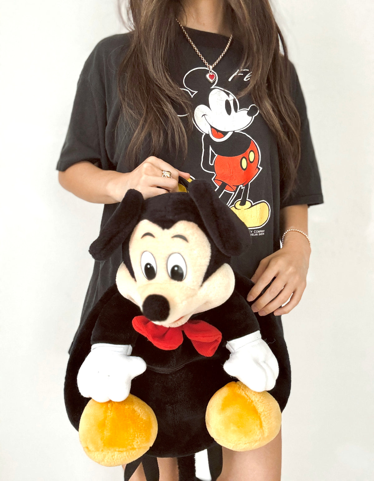 Mickey plushie backpack