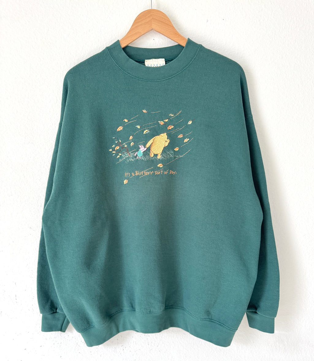 Classic Pooh & Piglet blustery day crewneck