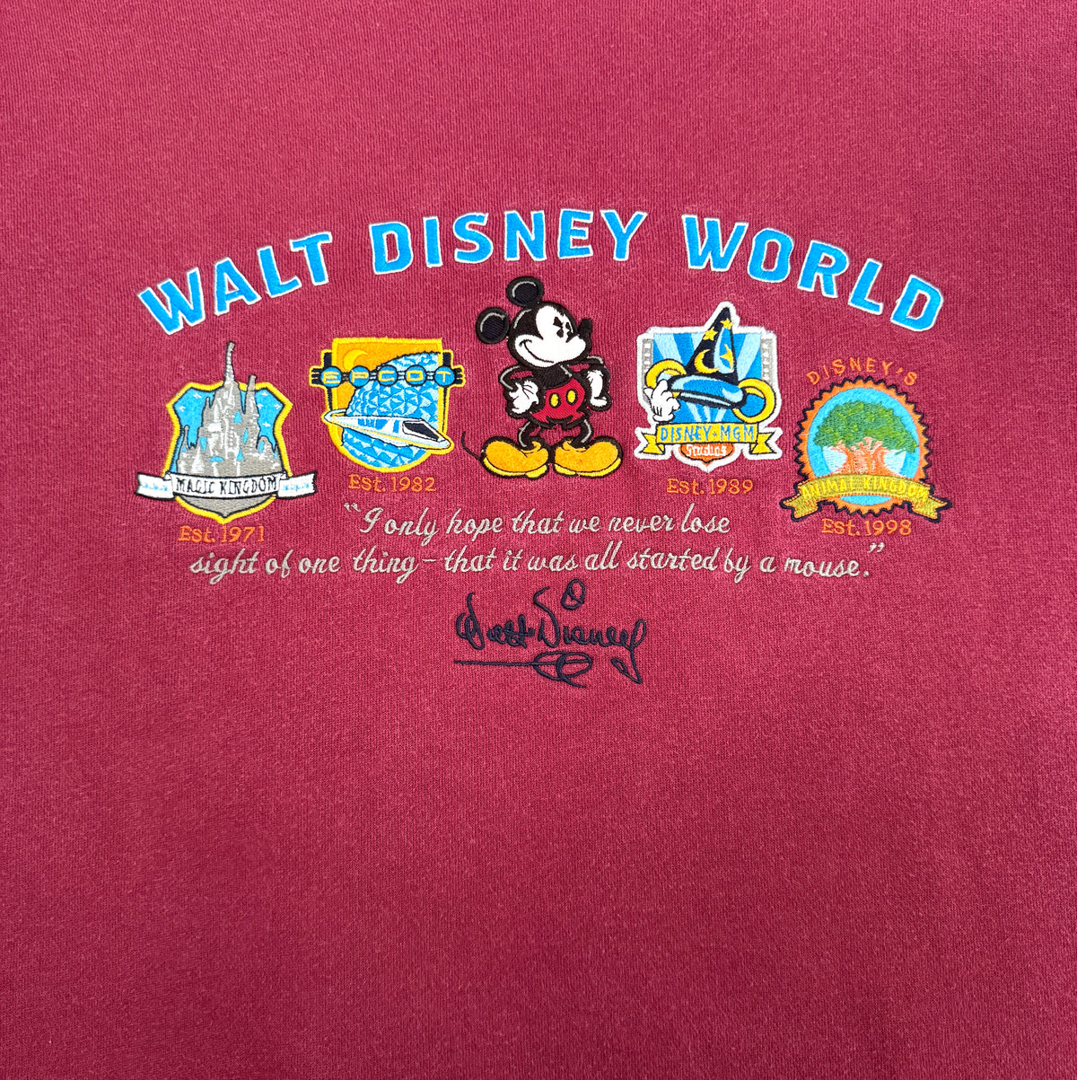 WDW 4 parks crewneck