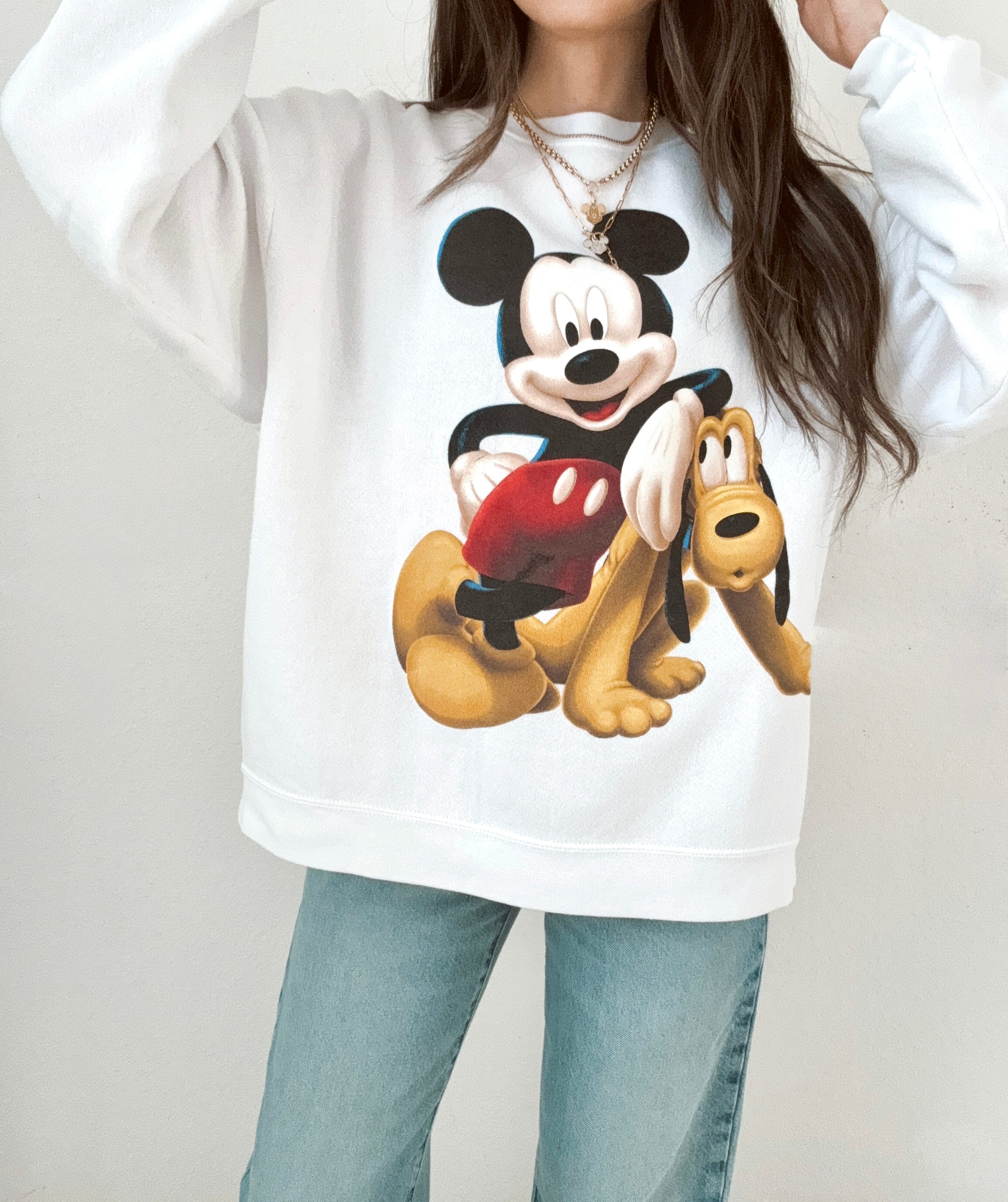 Mickey & Pluto crewneck